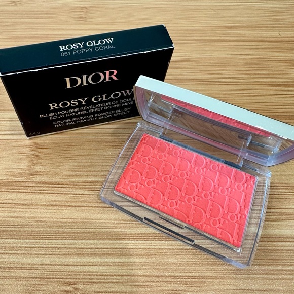 NWB DIOR Rosy Glow Blush - Shade 061 Poppy Coral - Picture 1 of 3